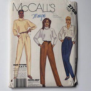 McCall's Pant Fitting A.B.C.'S Pattern 2768 Size 16